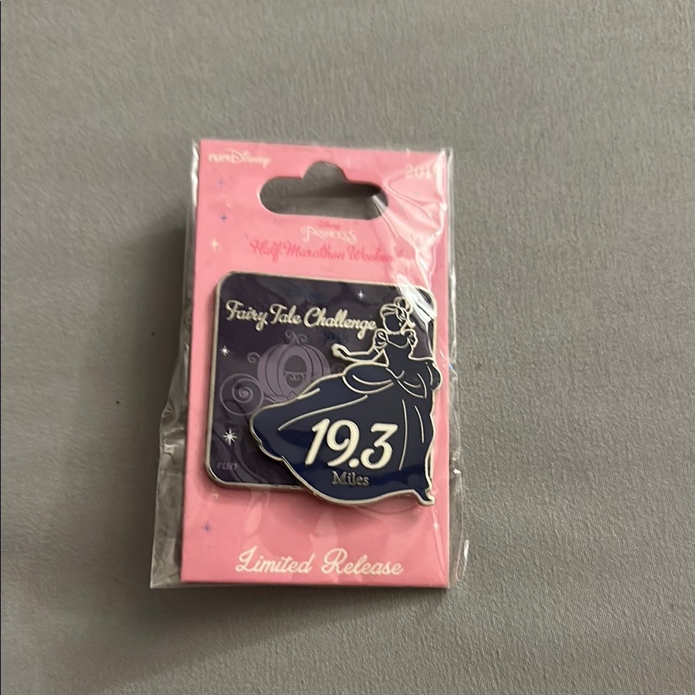 Disney Princess Fairy Tale Challenge Pin - Blue and Pink